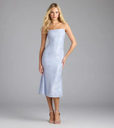 Chic Masterpiece Low Back Lace Midi Dress